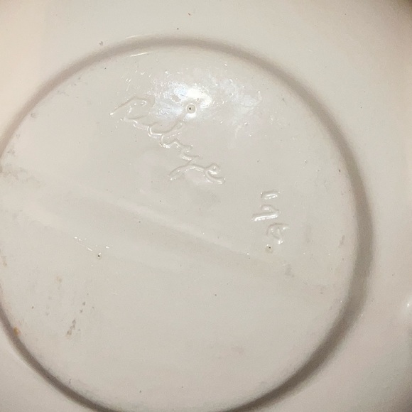 Vintage Handmade Pottery Ceramic Strawberry Vine Mug/ Soup Bowl - Picture 8 of 13